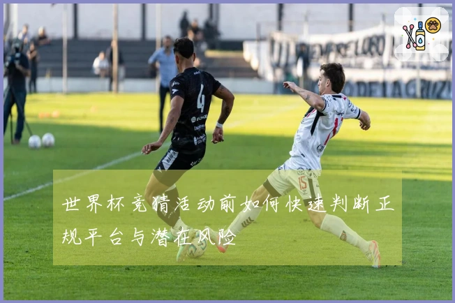 世界杯竞猜活动前如何快速判断正规平台与潜在风险