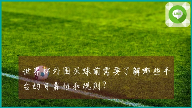 世界杯外围买球前需要了解哪些平台的可靠性和规则？